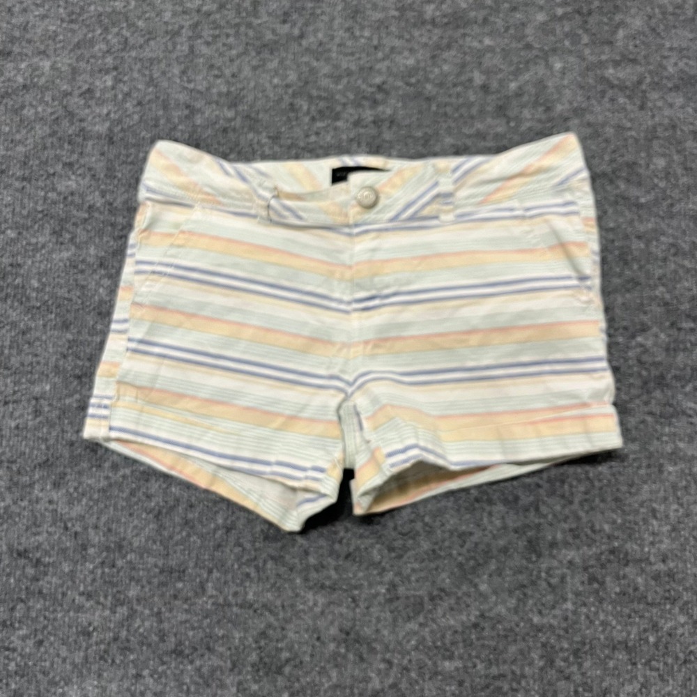 Aeropostale Shorts Womens Size 4 Multicolor Striped Casual Stretch Chino Summer